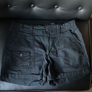 Time and Tru Black Women's Cargo Shorts